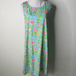 Lilly Pulitzer x Disney Parks Women's Blue Green Kristen Tank Dress Size Large